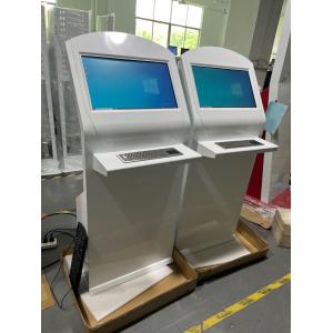 22inch Information Inquiry Touch Screen Kiosk With Braille Stainless Steel Keyboard