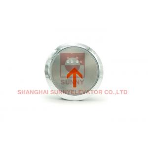 China Round Lift Elevators Parts Elevator Switch Push Button With Braille supplier