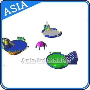 China Removable Inflatable Water Park Pool , Inflatable Slide And Pool , Inflatable WaterPark With Pool and Slide supplier