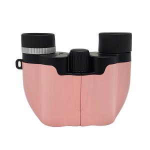 China Pink Color Mini Kids Play Binoculars 8x21 Toy Telescope Gift With Carrying Bag supplier