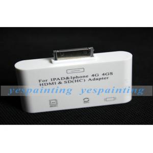 China Portable Lightweight  Video / Audio Transmits Adapter To HD TV / HDMI For IPhone 4GS supplier