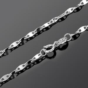 China Fine Jewelry 18K White Gold Chain Women Necklace 16 inches (NG0115) supplier