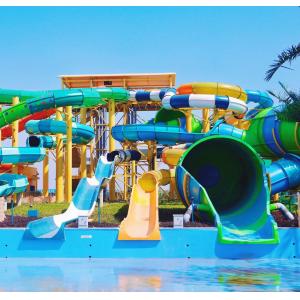 Adults Fiberglass Huge Water Slide Water Aqua Park Amusement Games Rides
