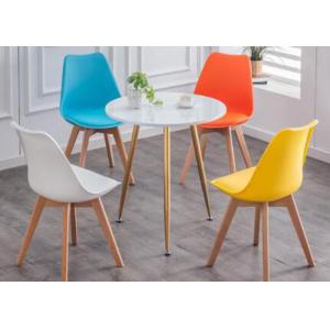 Beech Modern Restaurant Chairs , Waterproof PP Seat Modern Wood Chair