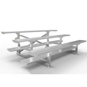 China Pneumatic Wheels Outdoor Bleacher Seating Single / Double Foot Plank Easy Assembly supplier
