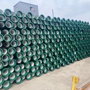 AISI EN JIS DN80-DN2600 200mm Cement Lined Ductile Iron Pipe Cement Coating K7 K8 K9 For Potable Water