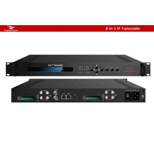 8in1 ASI MPEG-2 H.264 Transcoder ip encoder(8*ASI in,ASI+IP(1*MPTS/8*SPTS) out)
