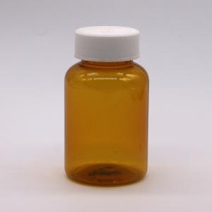 China 180ML PET Amber Plastic Bottle with CRC Screw Cap for Capsule Pill Tablet 6OZ/180ML supplier