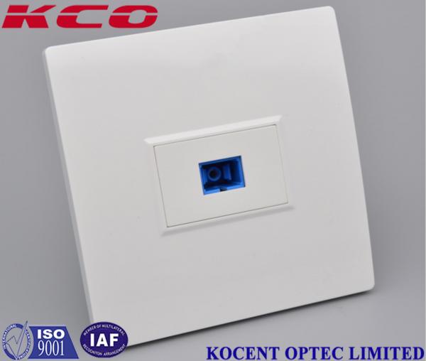 Lightweight Fiber Optic Terminal Box SC / UPC Simplex End User Home Socket Face