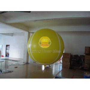 Yellow Full Digital Printed Sport Tennis Ball Balloons with 170mm Tether Points for Party