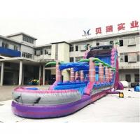 China Colorful Commercial Cartoon Inflatable Water Slides With Pool Large Water Slide Rentals on sale