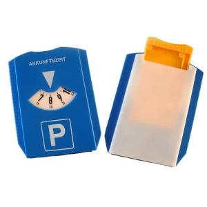Blue Universal Car Parking Disc Timer Clock Arrival Time Display Auto Spare Parts PS Parking Disk