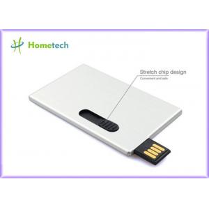 Ultra thin aluminum alloy business card usb flash drive promotional gifts