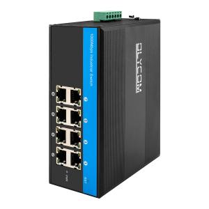 China Unmanaged Gigabit 8 Port Industrial Network Switch With Auto Sensing RJ45 Ports supplier