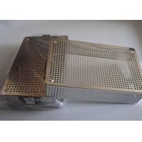 China 40x30x5cm Perforated Metal Wire Mesh Basket Medical Disinfecting on sale