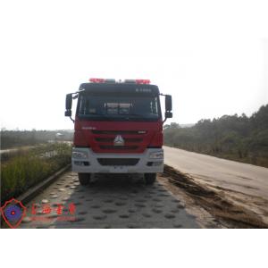 China Red Painting 6x4 Drive Fire Fighting Truck With 100W Alarm Control System supplier