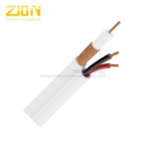 China RG59 Micro CCTV Coaxial Cable 95% CCA Braiding CCA Siamese Cable supplier