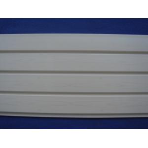 Plastic PVC Slatwall Panels / White Slatted Wall Panels For Basement Storage