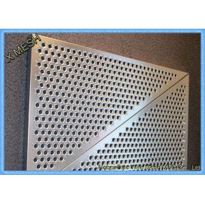 Anti Skid 6061 Aluminum Perforated Metal Sheet Mesh / Low carbon Punch Steel Plate With Holes