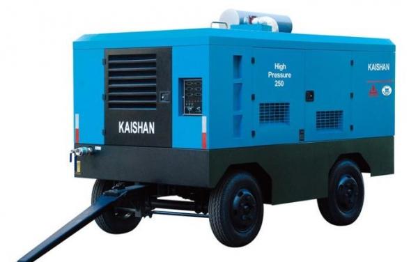 Electric Portable Trailer Air Compressor , Rock Drill High Pressure Air