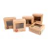 Handmade Mini / Small Rigid Kraft Boxes , Pretty Kraft Window Boxes For Soap