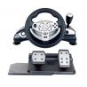 multi-interface gaming racing wheel steering wheel with foot pedal for PC