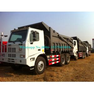 China SINOTRUK wide body 6X4 371hp HOWO heavy duty 60-70tons mining dump truck for Mine supplier