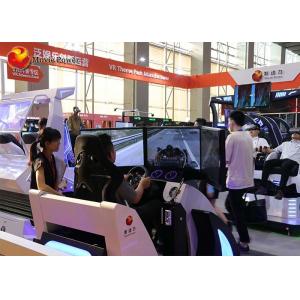 Indoor Entertainment 9D Simulator / 5d 7d Vr Car Racing Simulator With 3 Screen