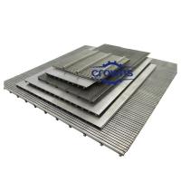 China Stainless Steel V Wire with 0.5x1.2mm Screen Mesh Wedge Wire Screen Filter Panels on sale