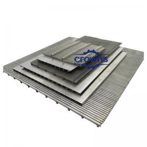 Stainless Steel V Wire with 0.5x1.2mm Screen Mesh Wedge Wire Screen Filter Panels