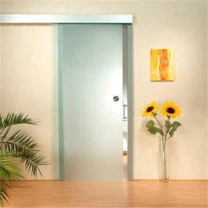 American Barn Tempered Glass Door Solid Indoor Stainless Steel