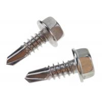 China Stainless Steel Self Drilling Screws Hex Washer Head Metal Screw Tapping No. 14 on sale