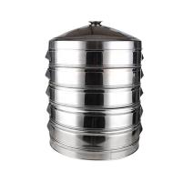 China Large stainless steel style 47cm steamer hotel restaurant food steamer 52cm on sale