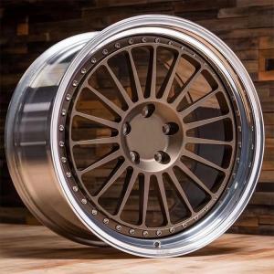 19''20''21''22''forged concave wheels For BMW Benz 2piece wheel silvery bronze painting polish