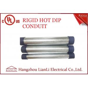 China RGD Galvanized Rigid Steel Conduit , 1/2 Inch 4 inch Electrical Conduit Tubing wholesale