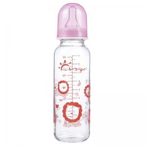 Heat Resistant Standard Neck 9oz 250ml Glass Baby Feeding Bottles