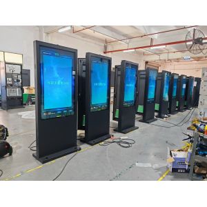 43 75 inch touch screen vertical lcd panel stand advertising display led advertising machine full hd big advertising s