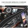 China WIRELESS CAR CHARGER Magnetic QI car mount wireless charger for SAMSUNG iPhone any mobile phone 10W fast charging wholesale