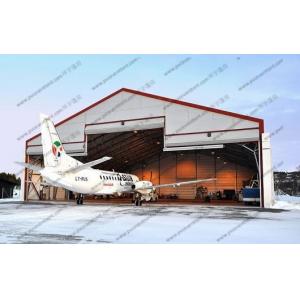 White PVC Aircraft Hangar Tent Anti UV , Military Style Tents With Rolling Door