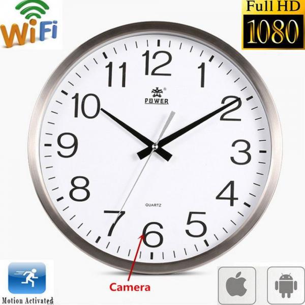 Wifi Spy Camera Wall Clock Wireless Full Hd 1080P Hidden Video Recorder Spy