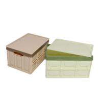 China Multiscene Collapsible Storage Bins With Lid , Sonsill Durable Foldable Plastic Bins on sale
