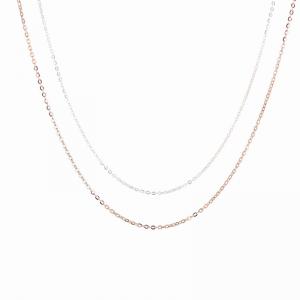 Starry 2.1g 17.7in Long Silver Chain S925 18 Inch Silver Chain SGS