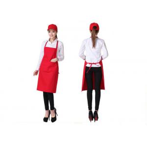 China Portable Chef Kitchen Aprons Pure Color Three - Dimensional Double Pocket Design supplier