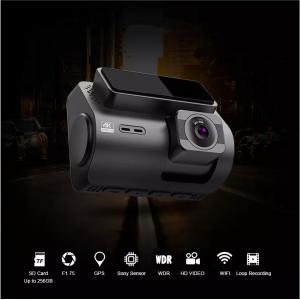 RGB AHD Dual Lens GPS Wifi Dash Cam With Speed And GPS Motion Detection
