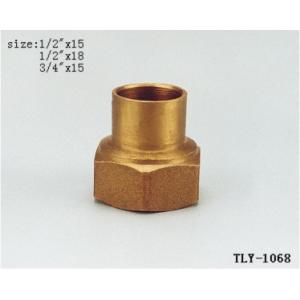 TLY-1068 1/2"-2"  Female welding brass nut connection NPT copper fittng water oil gas connection matel plumping joint