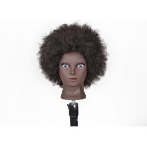 Real Raw Hair Mannequin Head Hairdresser High Quality Real Training American African Salon Manikin Cosmetology Doll Head