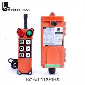 AC380V Telecrane Remote Control F21-E1 6 Keys 1 Speed Eot Crane Remote Control