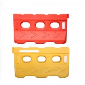 Outdoor Water Filled Road Barriers Red Plastic Traffic Road Safety Barrier