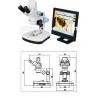 LED Digital Optical Microscope 500x With Digital Camera A32.2602