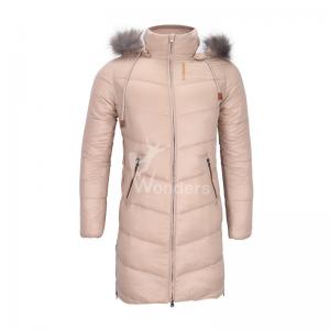 Women's Insulated Padded Puffer Parka Coat With Fur Hood OEM